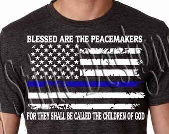 Blessed are the Peacemakers Flag straight SVG, PNG, JPEG