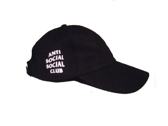 Anti Social Social Club hat black by GenericHype on Etsy