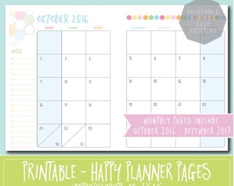 HAPPY PLANNER Printable Filler Pages Planner Refills / BIG