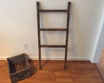 Blanket Ladder 4 Foot, Rustic Wood Ladder, Farmhouse Decor, Shabby Chic Decor, Towel Ladder, Blanket Storage, Rusic Decor, Nursery Decor