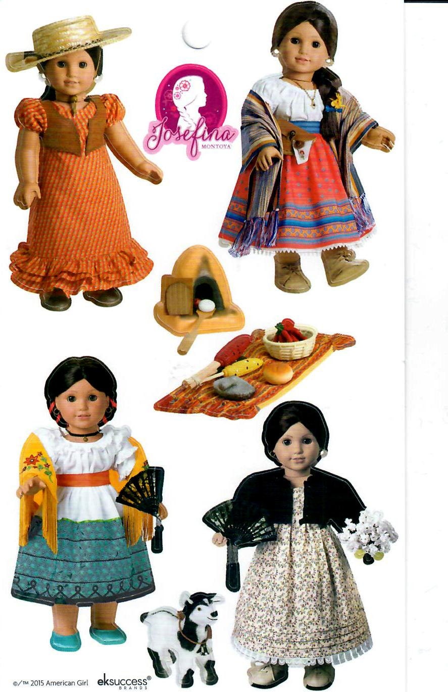 AMERICAN GIRL STICKERS / Josefina Beforever Doll Sticker Sheet