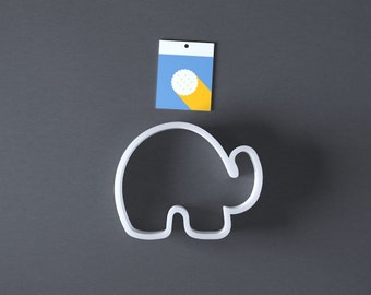 Elephant cookie cutter, 3D printed