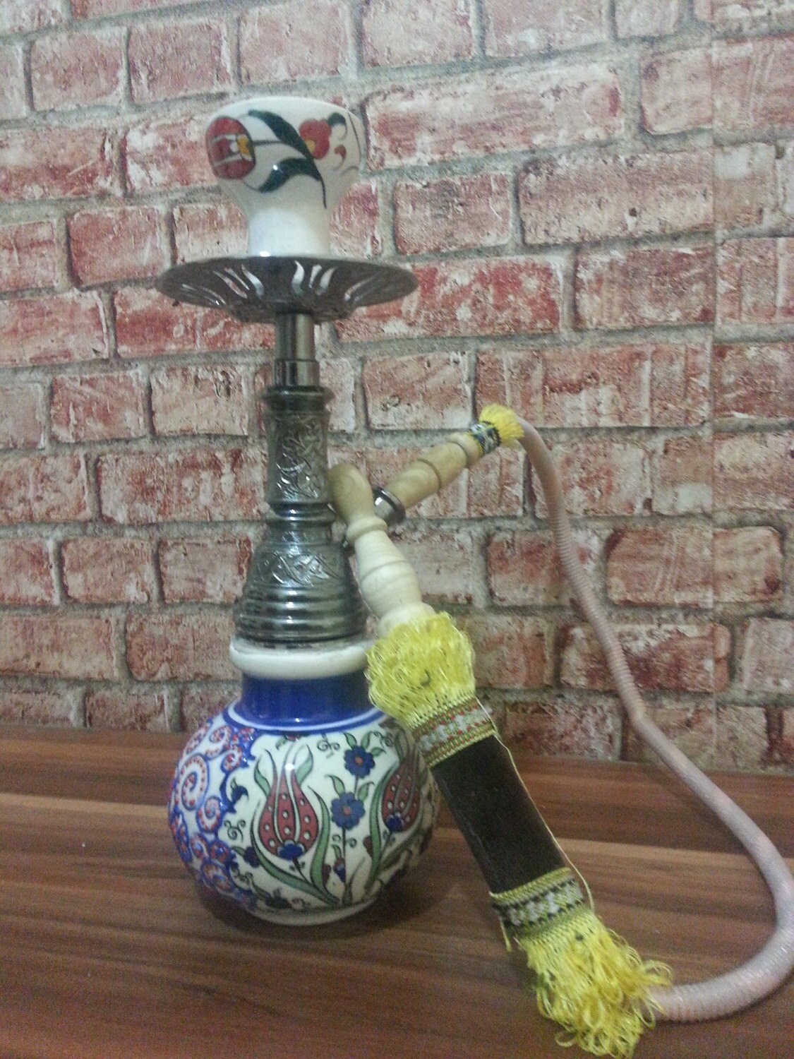 Turkish nargile hookah water pipe narghile hubblebubble