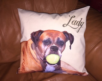 pillow with your pet on it