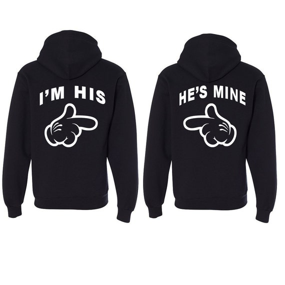 I'm His He's Mine Hooded Sweatshirts Gay Matching