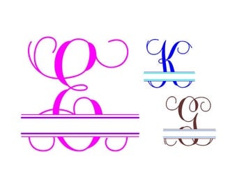 Split Monogram Svg, Split Letter Monogram, Split Font Svg, Split Alphabet Svg, Split Svg