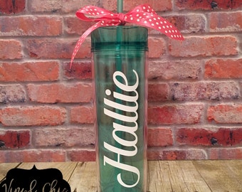 Monogrammed tumbler, monogrammed water bottle, personalized Tumbler, personalized water bottle, gift for her, custom gift