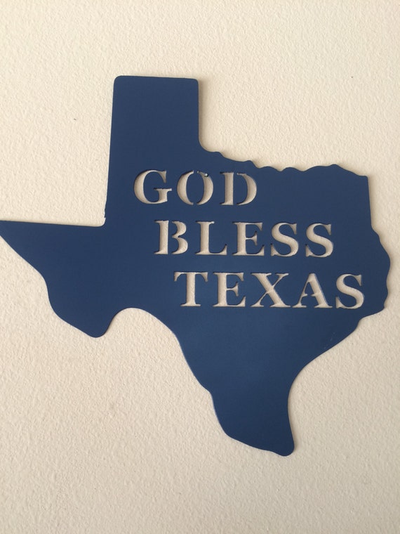 God Bless Texas Wall Decor by HenkeGsMetalWorks on Etsy