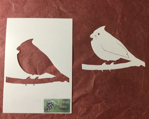 Items similar to Drawing Template - Bird Stencil - Tracing Template