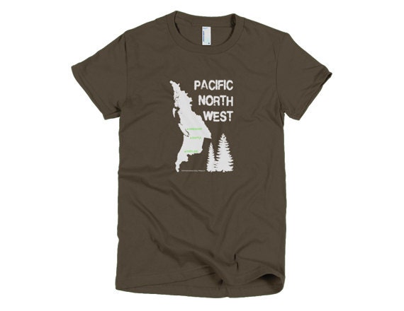 Items similar to Ladie's Native-Pacific Northwest T-Shirt on Etsy