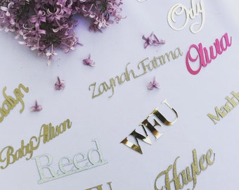 Custom Confetti, Confetti, Custom Name Confetti, Name Confetti, Party Supplies, Gold Confetti, Gold, Glitter, Table Confetti