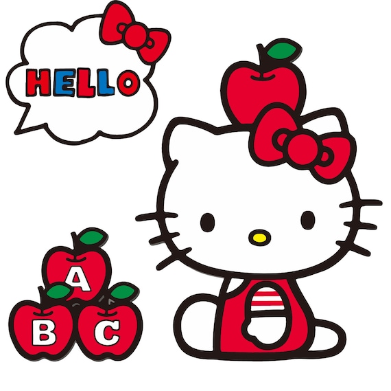 Download Hello Kitty school Hello kitty school svg file by ArtPrintsLab