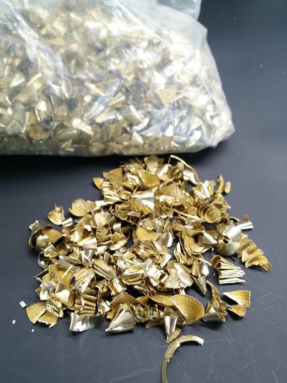 100g Metal shavings brass shavings metal scrap by