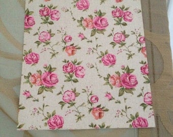cotton fabric adhesive with vintage roses