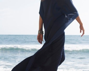 NAVY BLUE Kaftan, Long Dress