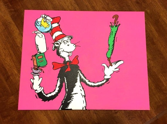 Cat In The Hat Balancing Act canvas