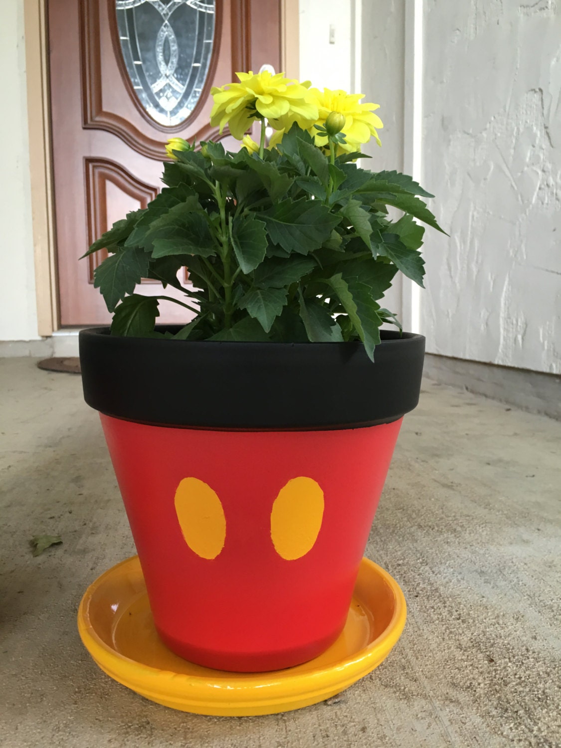 Character inspired flower pot by FlourishAndPots on Etsy