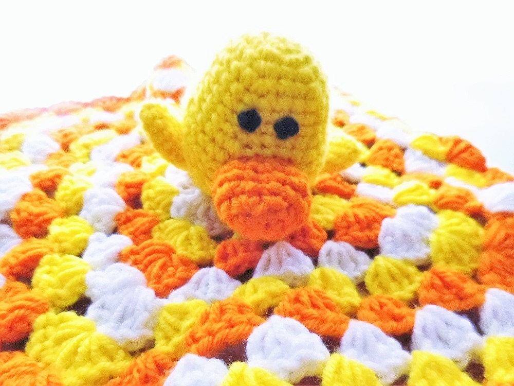 Duck Baby Blanket Baby Girl Baby Boy by SomeBunnyLovesYouCo