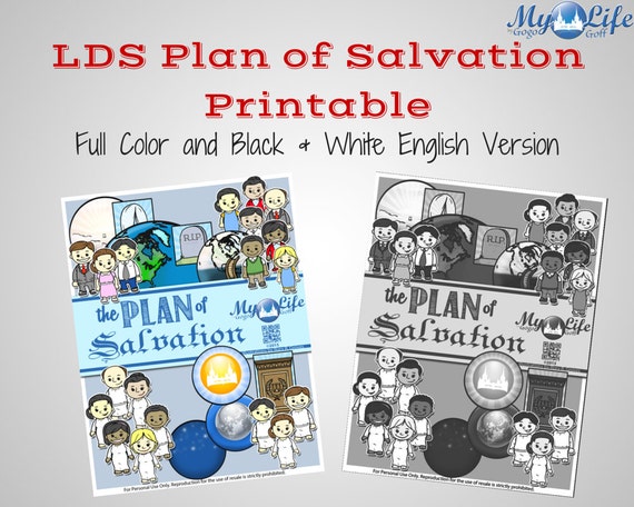 LDS Plan of Salvation Missionary/FHE Display Printable
