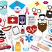 Doctor Party Printable Photo Booth Props: by stickericashop