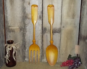 Unique fork and spoon wall decor related items | Etsy