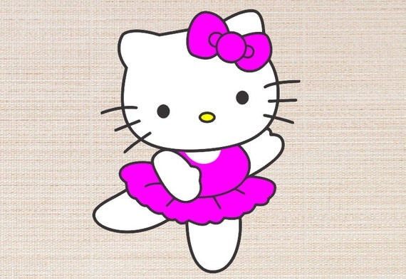 Download Kitty hello kitty Svg file . Digital file by EnjoyTheCartoons