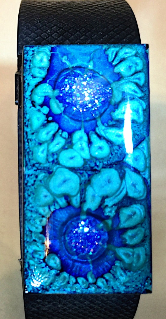 Fetache Fitness Tracker Gem Charm Bling Large Santorini