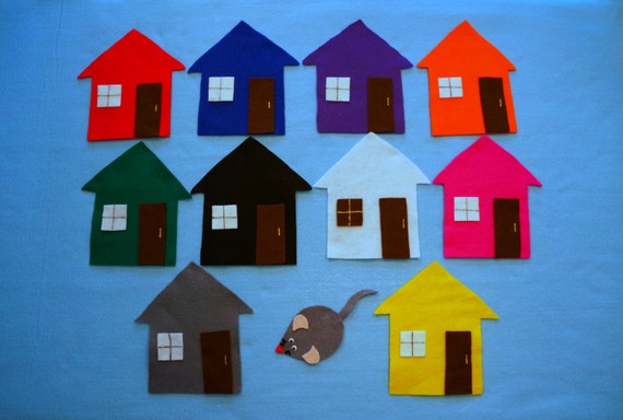 Little Mouse Game Felt Board Set/Felt Board Set/Felt Board