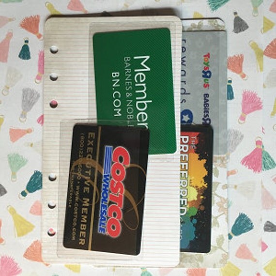 Clear Card Holders for Planners and/or Agendas by LandofJadeNRocco