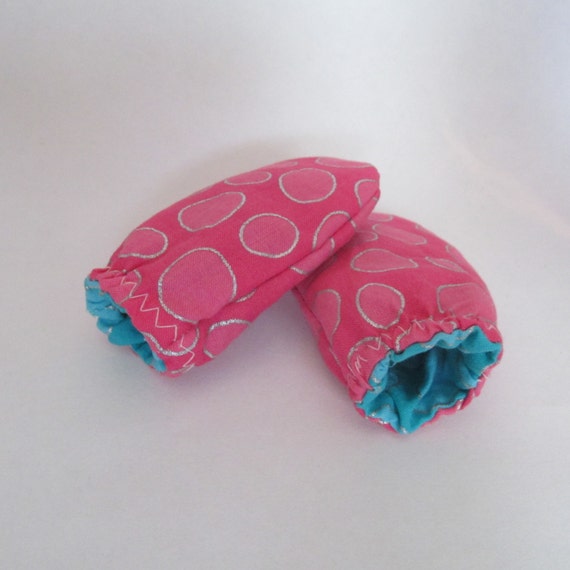 Pink and Blue Baby NoScratch Mittens