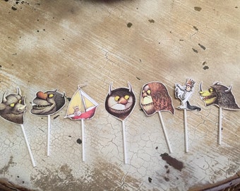 Where The Wild Things Are Cupcake Toppers (set of 14)