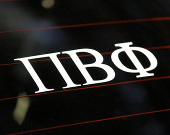 Pi Beta Phi | White Adhesive Decal