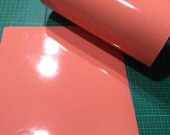 12 inch x 10 foot roll of Coral Permenent Adhesive Vinyl (4000E)