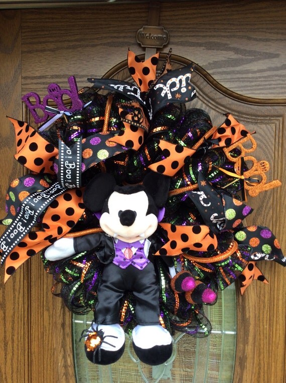 Mickey Mouse Halloween Wreath