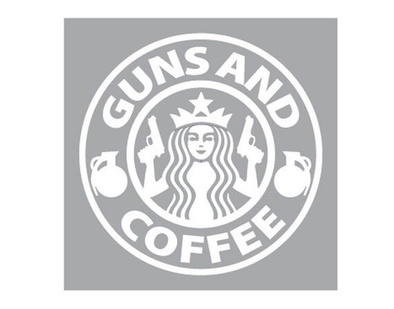 Download Guns and Coffee Vinyl Decal