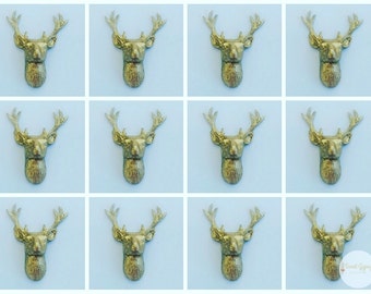 Deer Fondant Cupcake Toppers, Lumberjack Fondant Cupcake Toppers,Deer Antler Cupcake Toppers, Woodland Party Fondant Cupcake Toppers