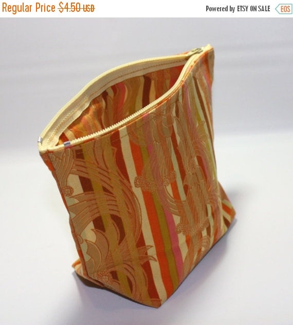 HALF OFF Hand made cosmetic bag travel cosmetic bag by PoetCharms