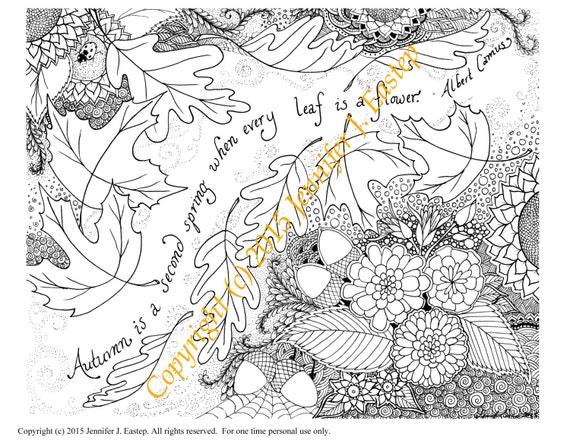 Items similar to Second Spring Coloring page on Etsy