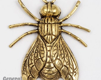 30mm Antique Brass Fly (2 Pcs) #5438