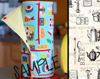Unpaper Towel | Reusable Paper Towel - Vintage Baker Tree Saver Towel | Kitchen Towel | Snapping Cloth Paperless Towel