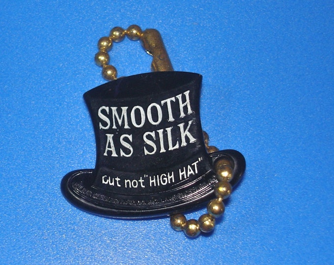 Vintage Kessler's Smooth as Silk Black Tophat Keychain