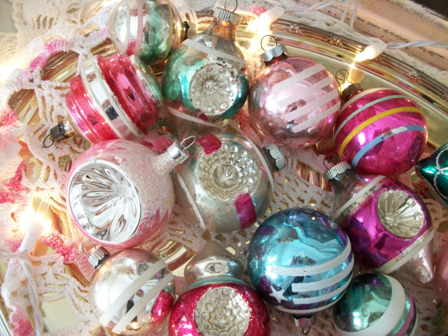 18 old glass pastel christmas tree ornaments holiday 18 old glass pastel christmas tree ornaments holiday