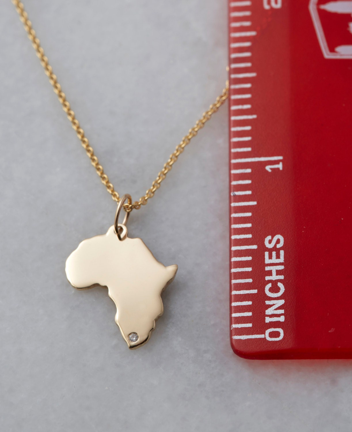 14K Gold Africa Diamond