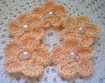 Crochet Phlox Flowers in Hot Pink by lilyscrochet on Etsy
