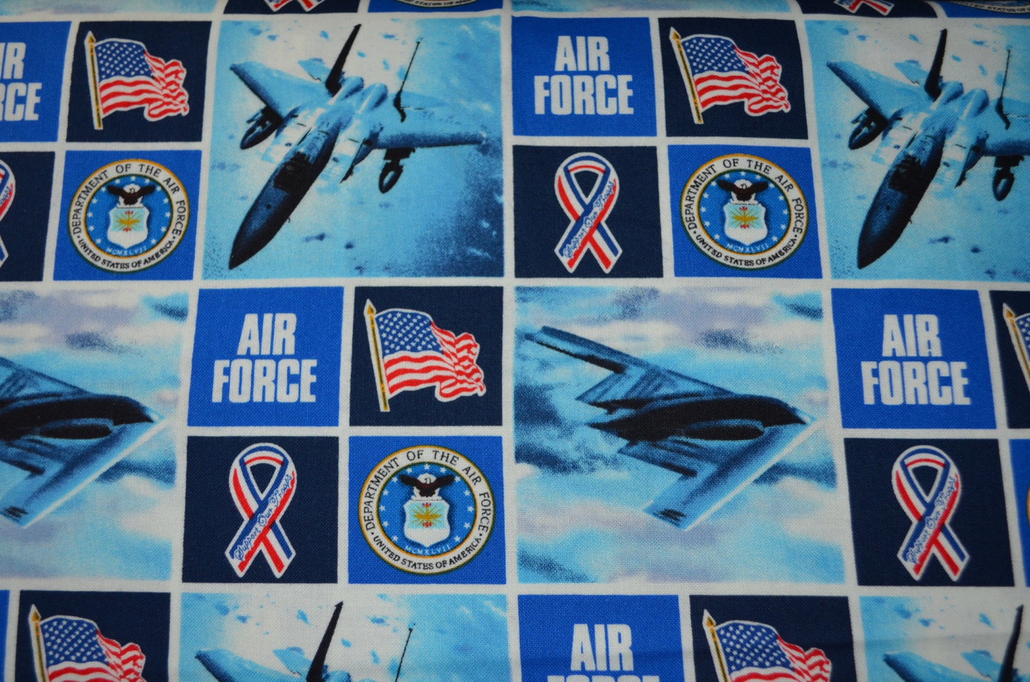 Air Force Fabric Military Fabric Usa Fabric Us Military