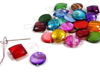 Beaded Needle Threader - Set of 2, Cross Stitch, Hardanger, Needlepoint, DIY Crafts, TJBDesigns