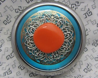 Compact Mirror Keep Cool Comes With Protective Pouch Gift for Her Bridesmaid Gift