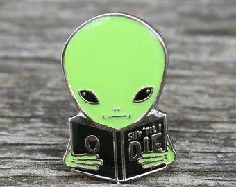 Shy Guy Alien Lapel Pin