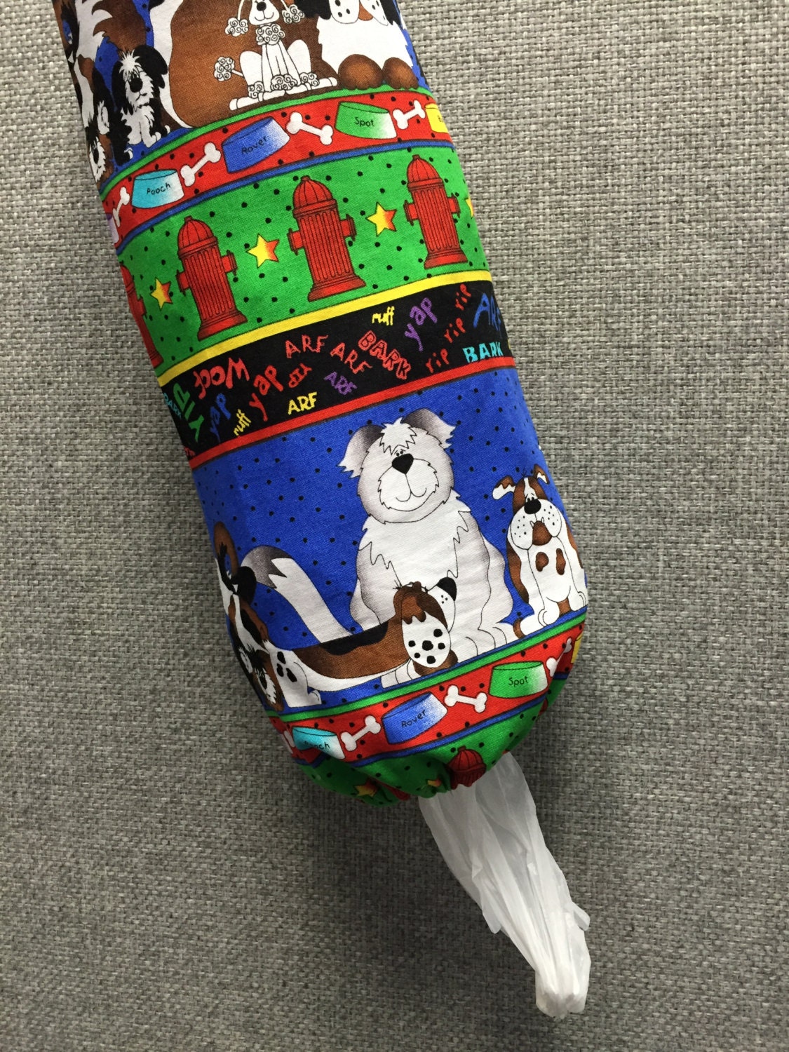 Walk The Dog Plastic Bag Dispenser/Plastic Bag Holder