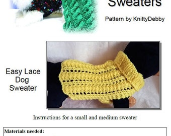 Basic Ribbed Dog Sweater Knitting pattern Very Easy to ...